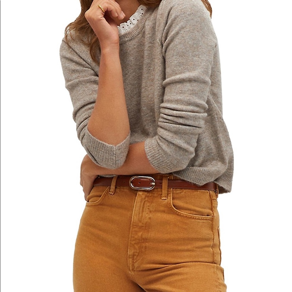 Light Brown Mango Knit Sweater